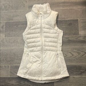 Lululemon Down for Run White Puffer Vest